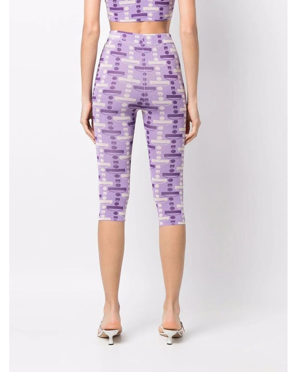 Dodo Bar Or Purple Knee-Length Knitted Cycling Shorts