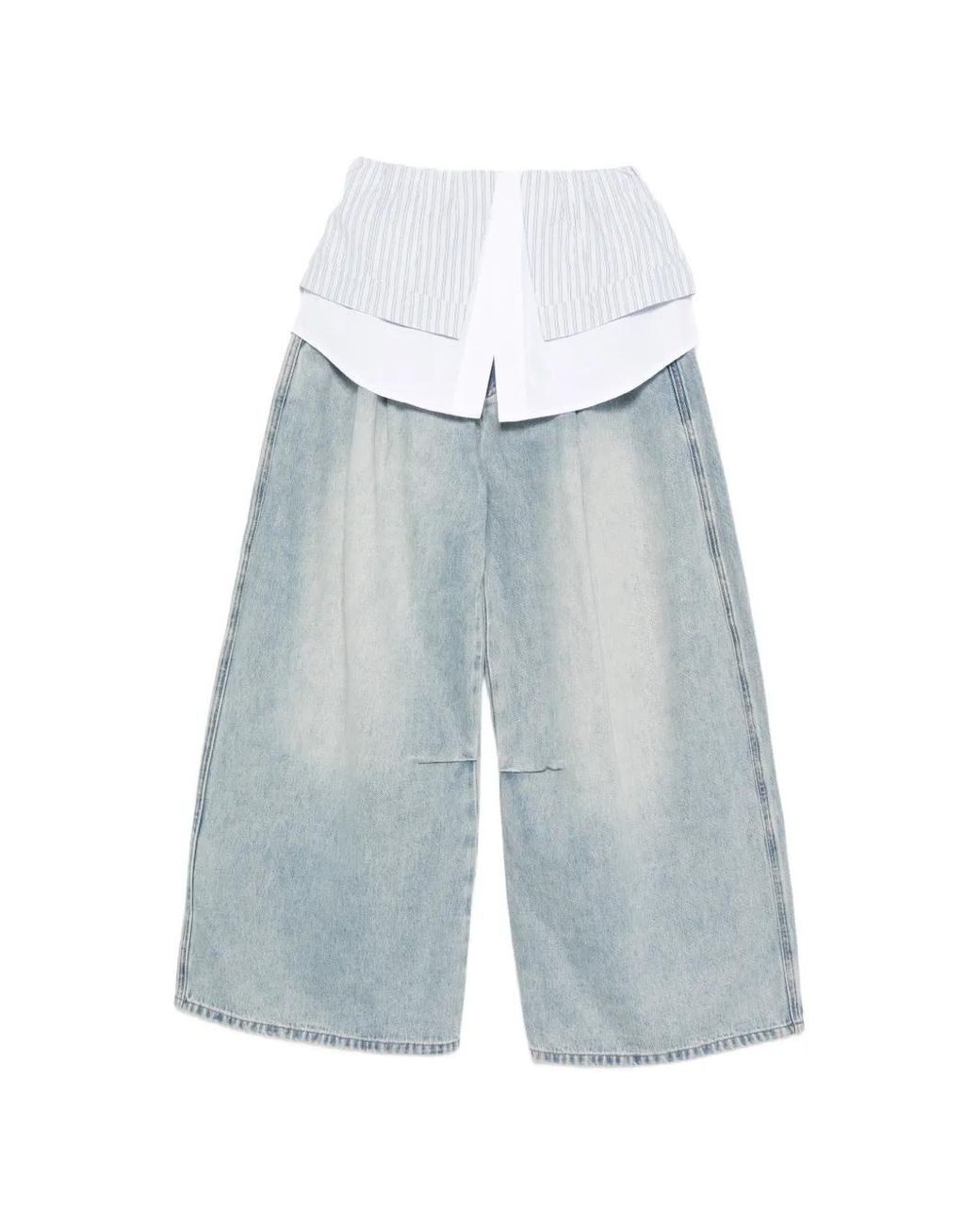 Feng Chen Wang Belt-Loop Pocket Jeans in Blue | Lyst UK