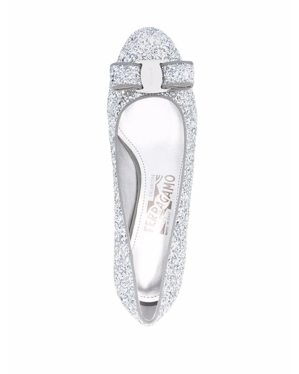 Ferragamo Multicolor Vara Glittered Pumps