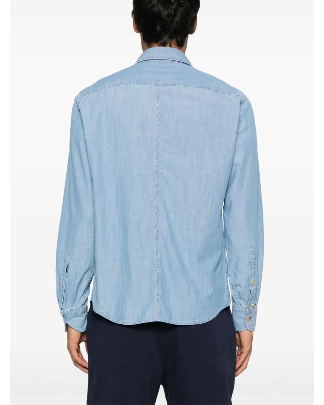 Jacob Cohen Denim Overhemd in het Blue voor heren