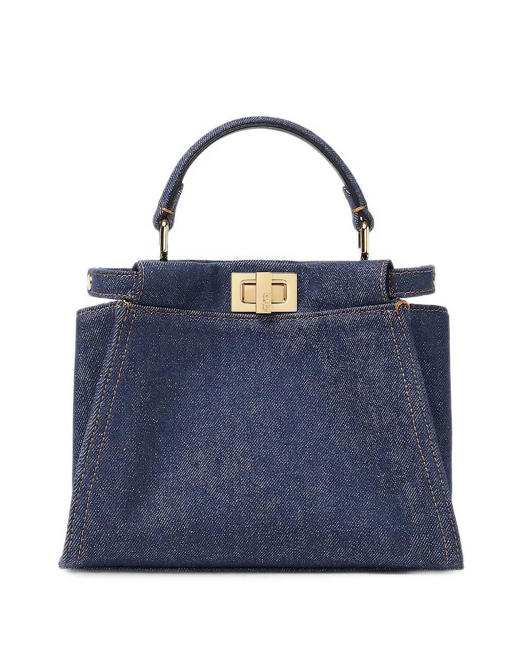 Fendi Blue Peekaboo Mini Bag