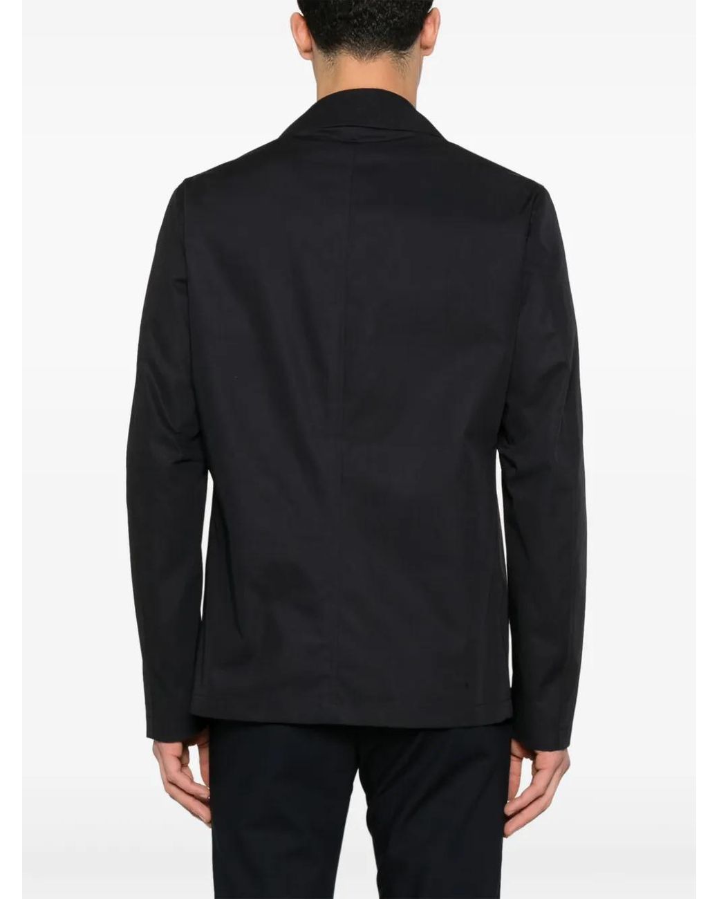 Herno Black Double-Breasted Blazer for men