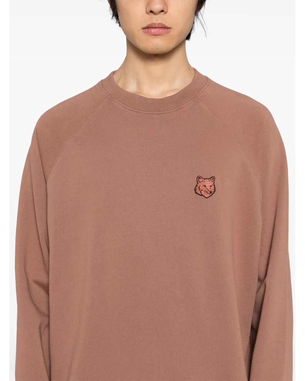 Sweat À Patch Bold Fox Head Maison Kitsuné pour homme en coloris Pink