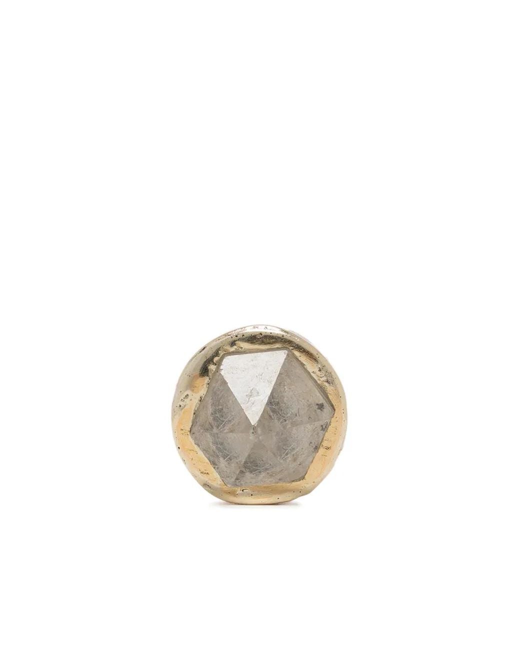 Parts Of 4 Metallic Herkimer Spike Stud Earring