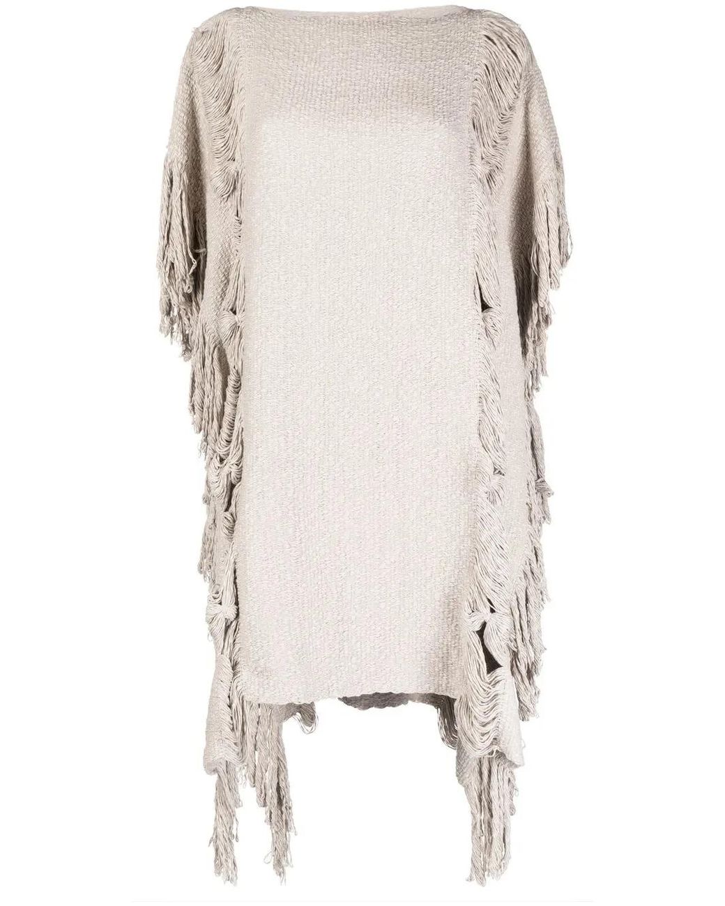 Voz Natural Fringed Poncho-Style Jumper