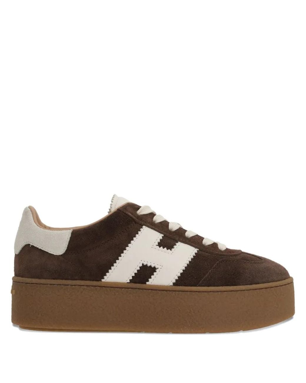 Hogan Brown Cool Platform Sneakers