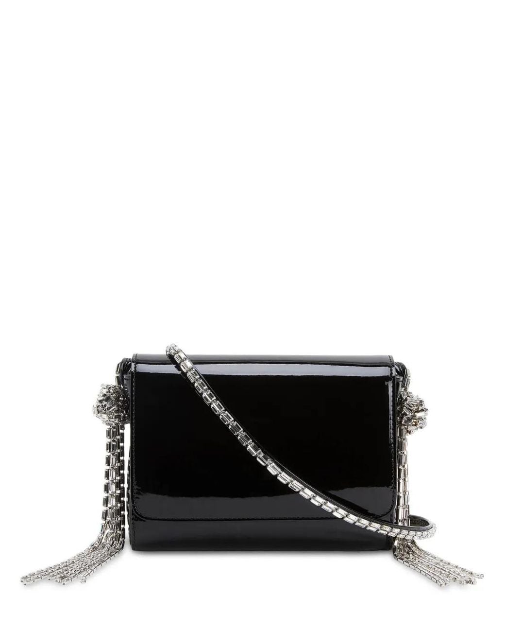 Alexandre Vauthier Black Patent-Finish Clutch Bag