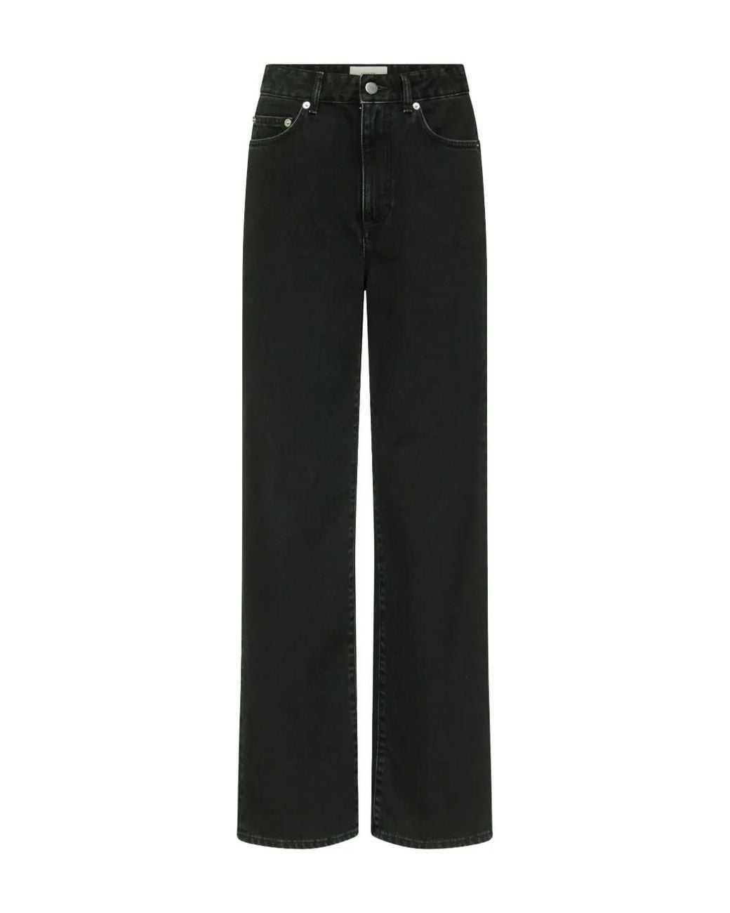 Loulou de Saison Black Mico Wide-Leg Jeans
