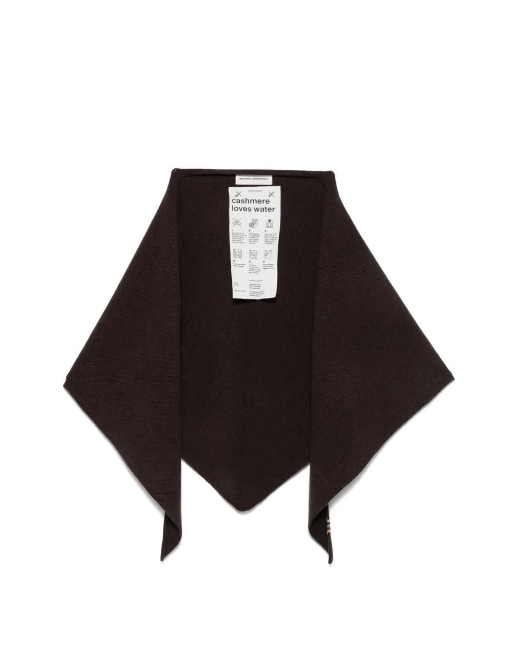 Extreme Cashmere Black Witch 2 Triangle Scarf