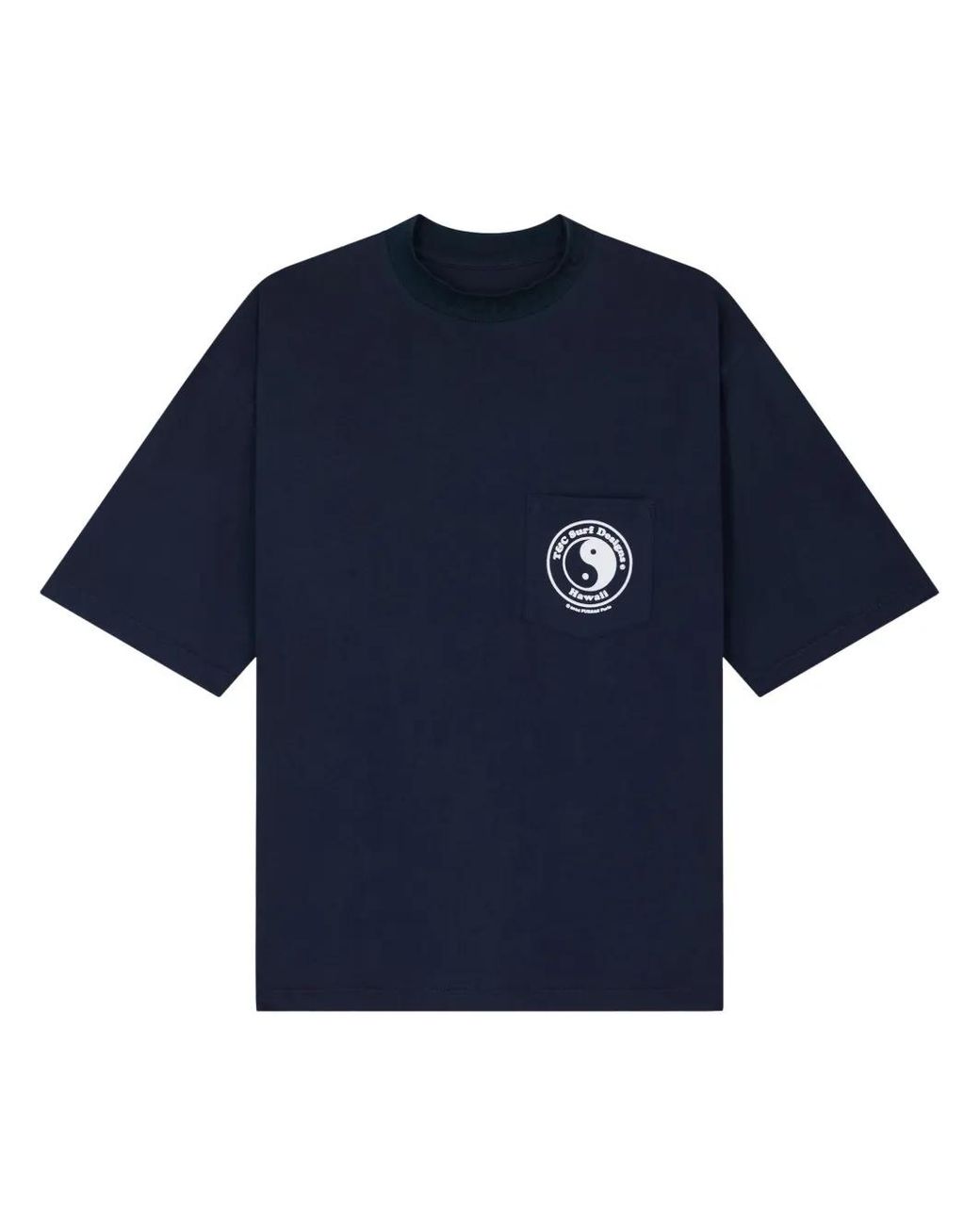 Fursac Blue Flocked-Motif T-Shirt for men