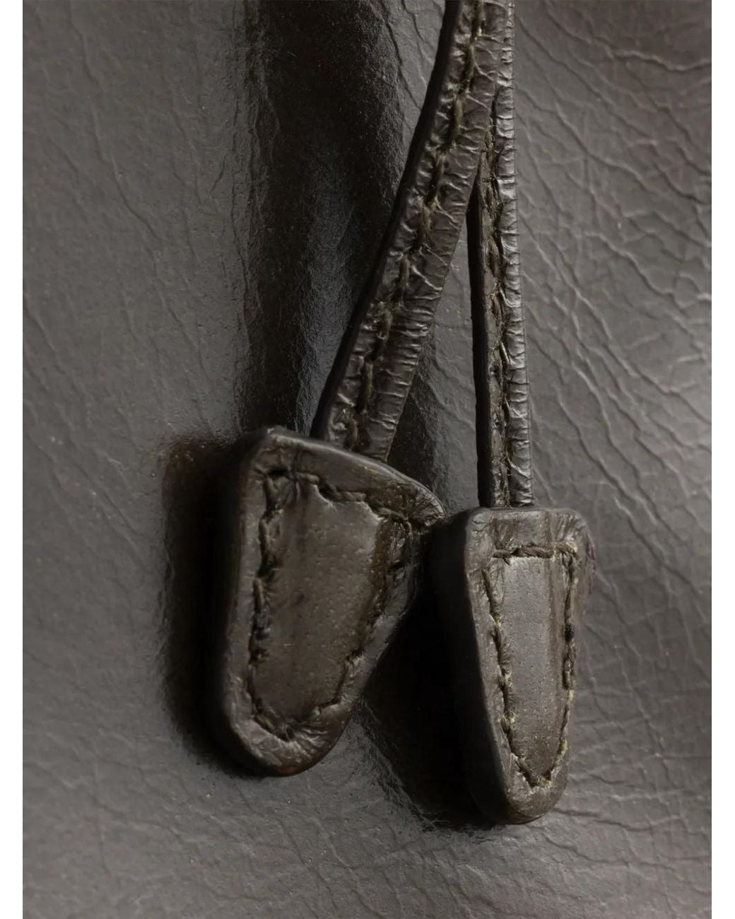 Prada Gray Leather Pouch