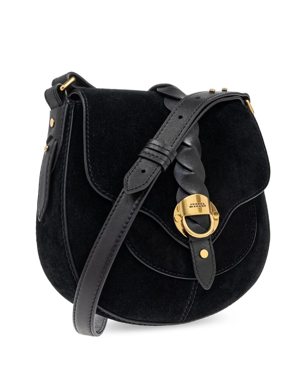Isabel Marant Black Altay Small Leather Shoulder Bag