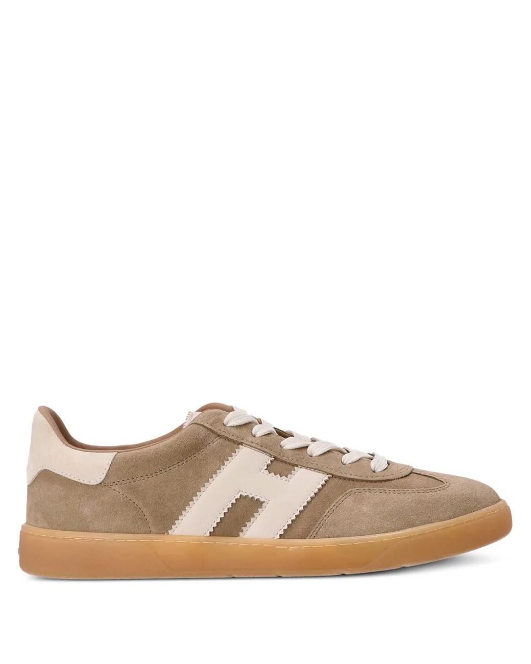 Hogan Brown Cool Low-Top Leather Sneakers for men