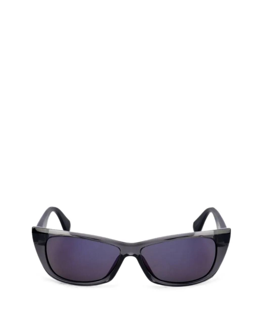 Adidas Purple Logo-Print Cat-Eye Sunglasses