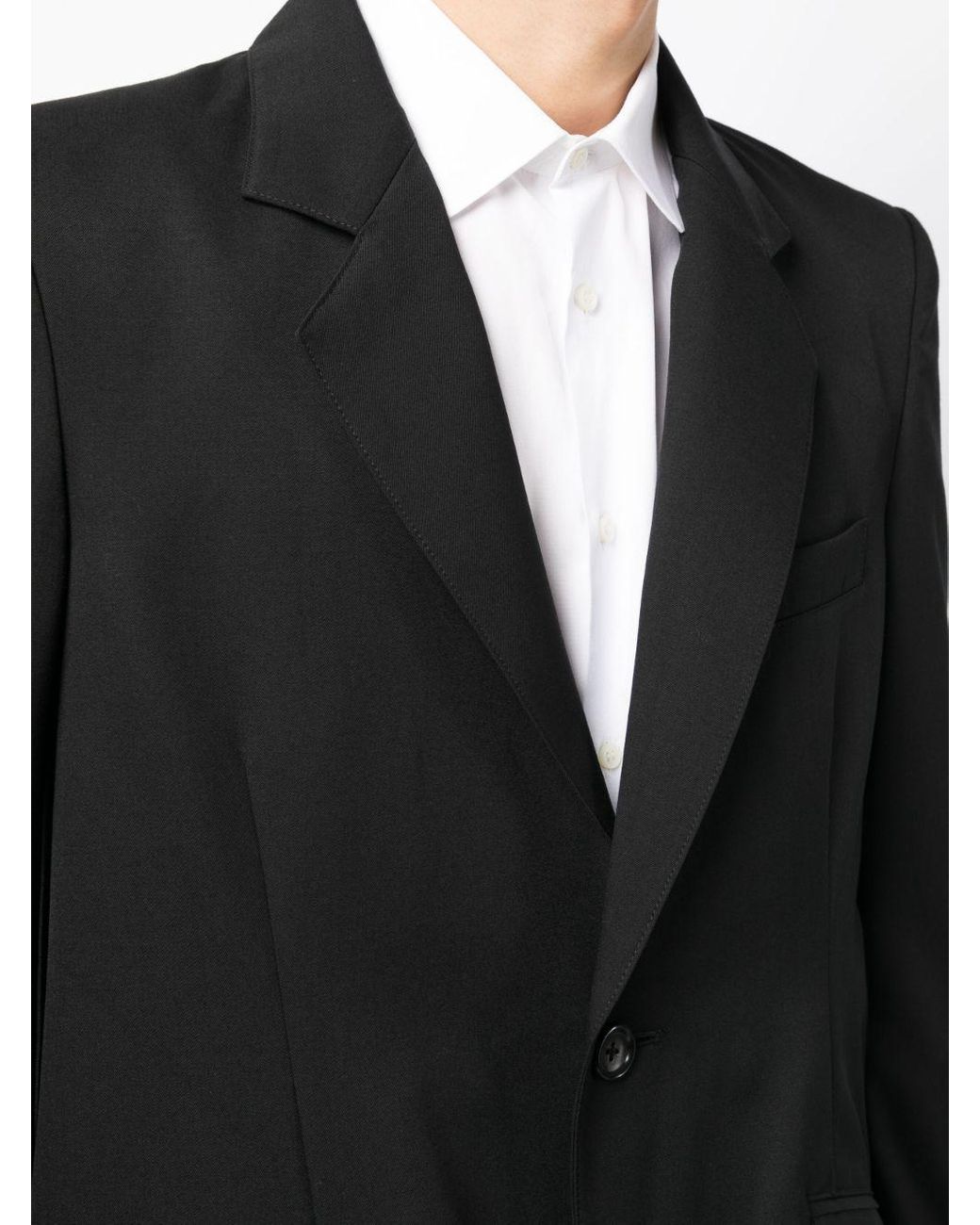 Sulvam Asymmetric Wool Blazer in Black for Men | Lyst