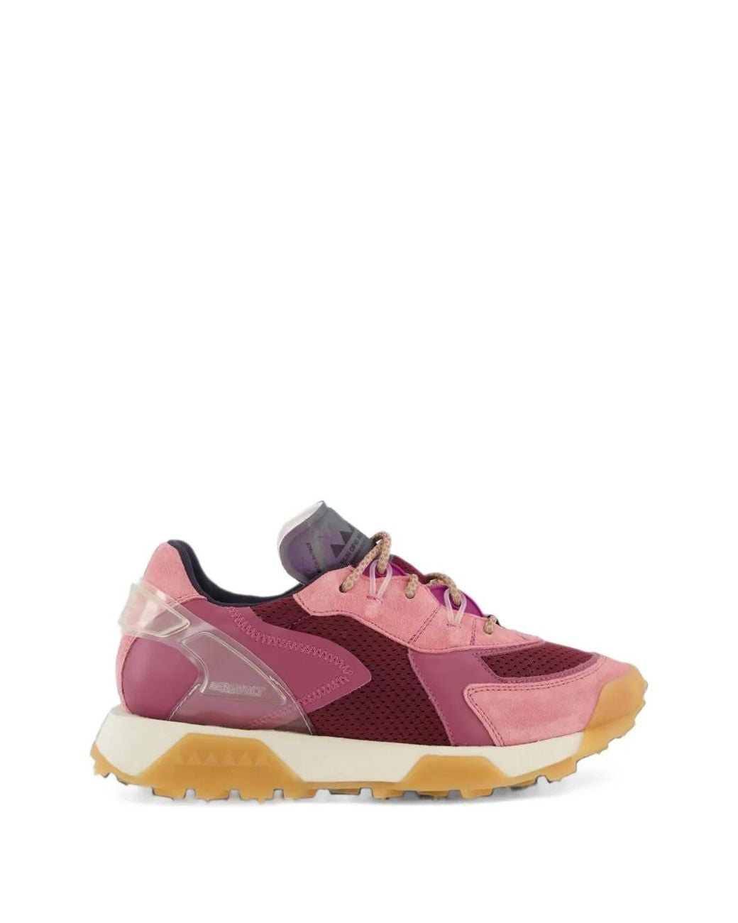 RUN OF Pink Revolt Panelled Sneakers