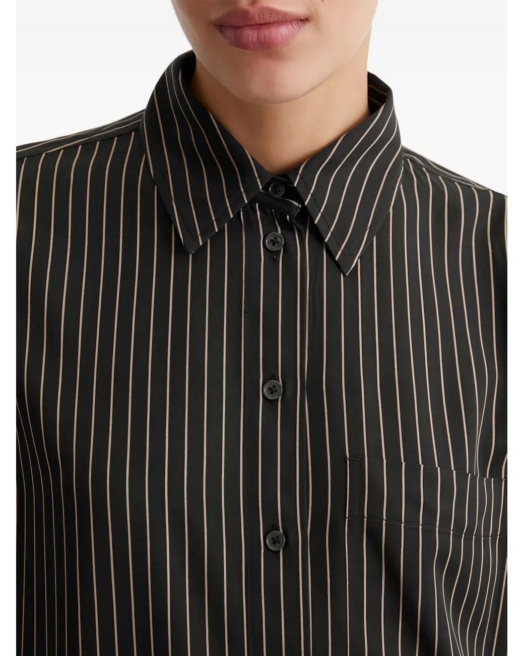 Marc O' Polo Gestreept Blouse in het Black