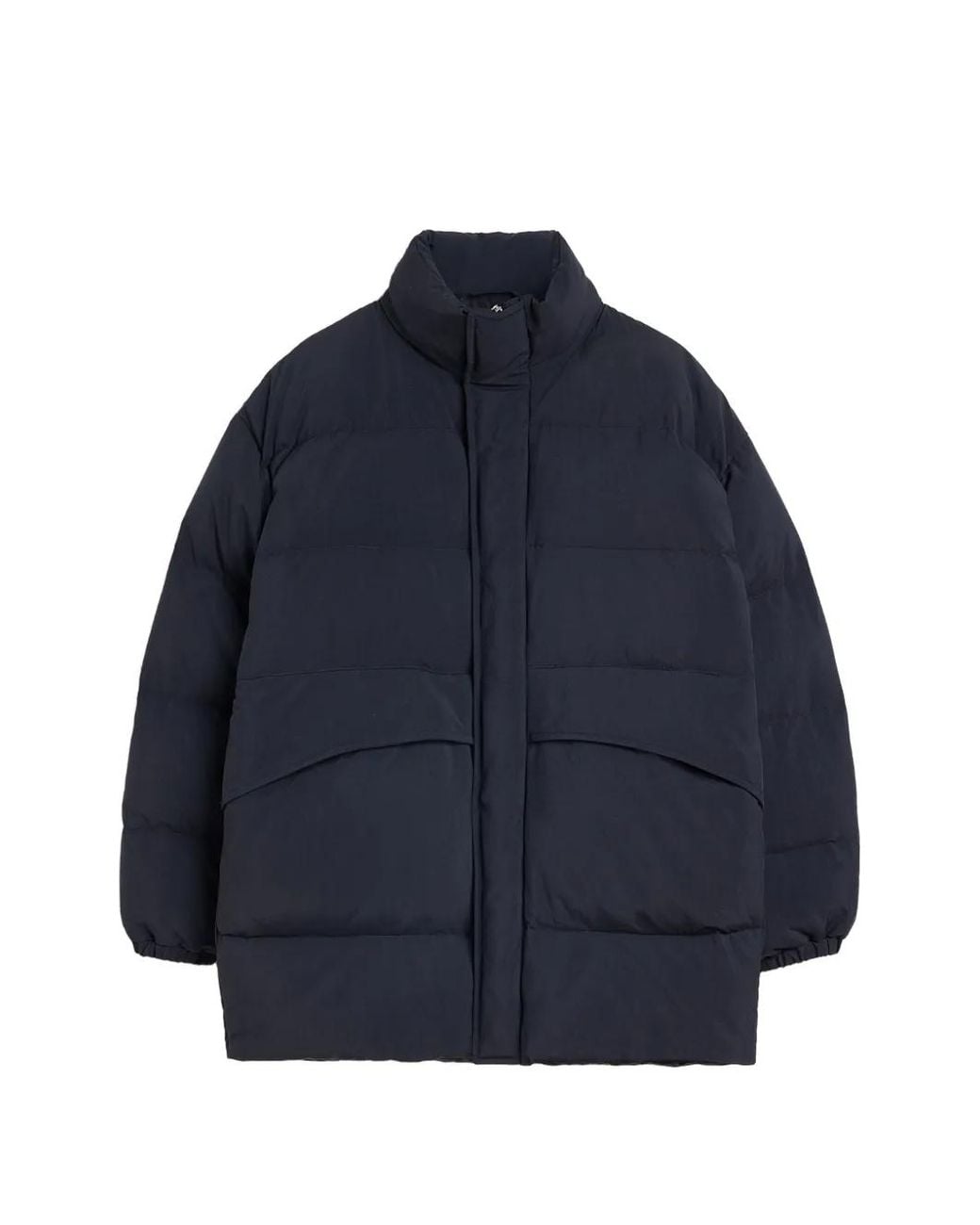 Jil Sander Blue Nylon Quilted Down Blouson for men