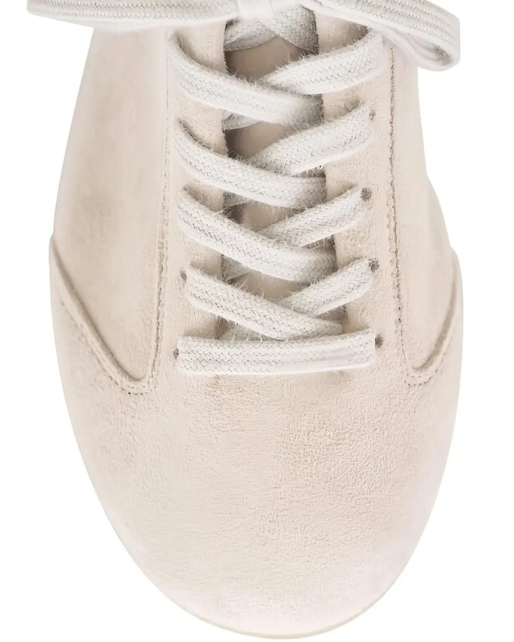 Agl Attilio Giusti Leombruni White Suede Lace-Up Sneakers