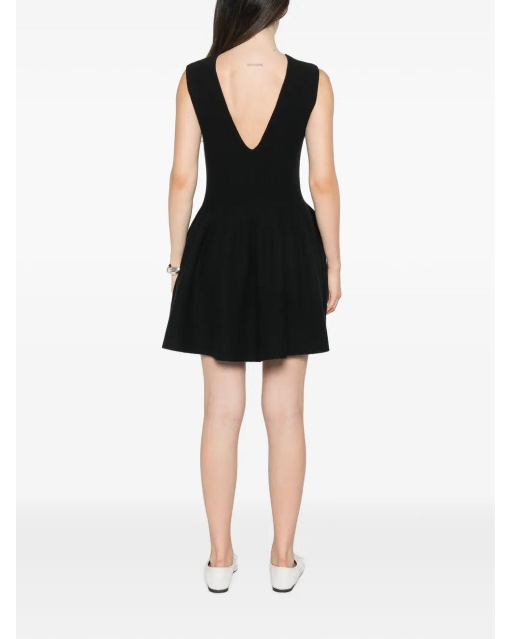 Lisa Yang Black Robe Courte À Col V