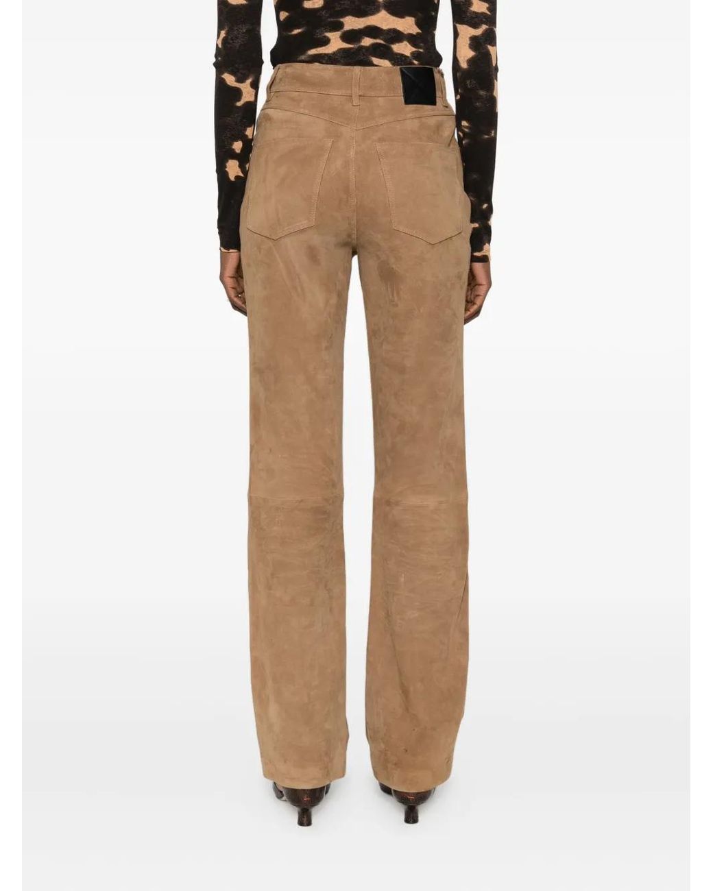 Nanushka Brown Five-Pocket Trousers