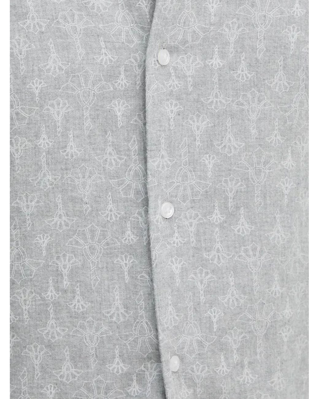 Joop! Gray Patterned Long-Sleeved Shirt for men