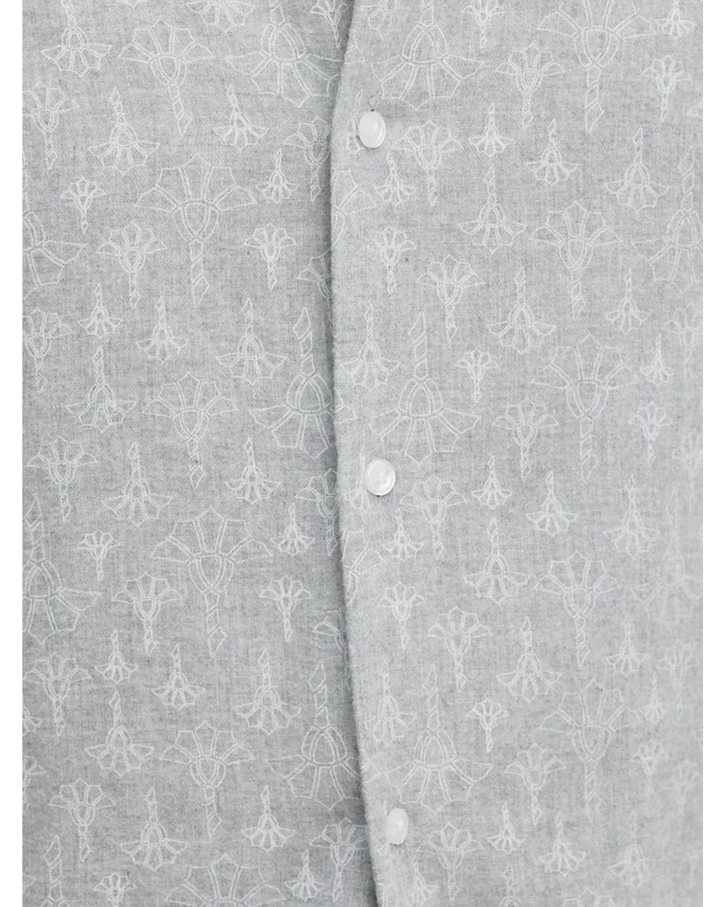 Joop! Gray Patterned Long-Sleeved Shirt for men