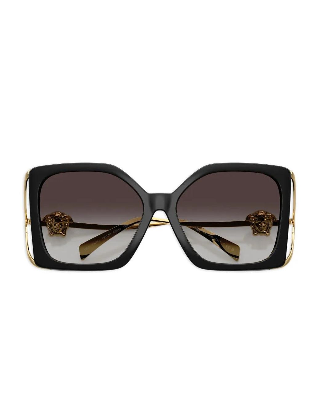 Versace メドゥーサ スクエアサングラス Black