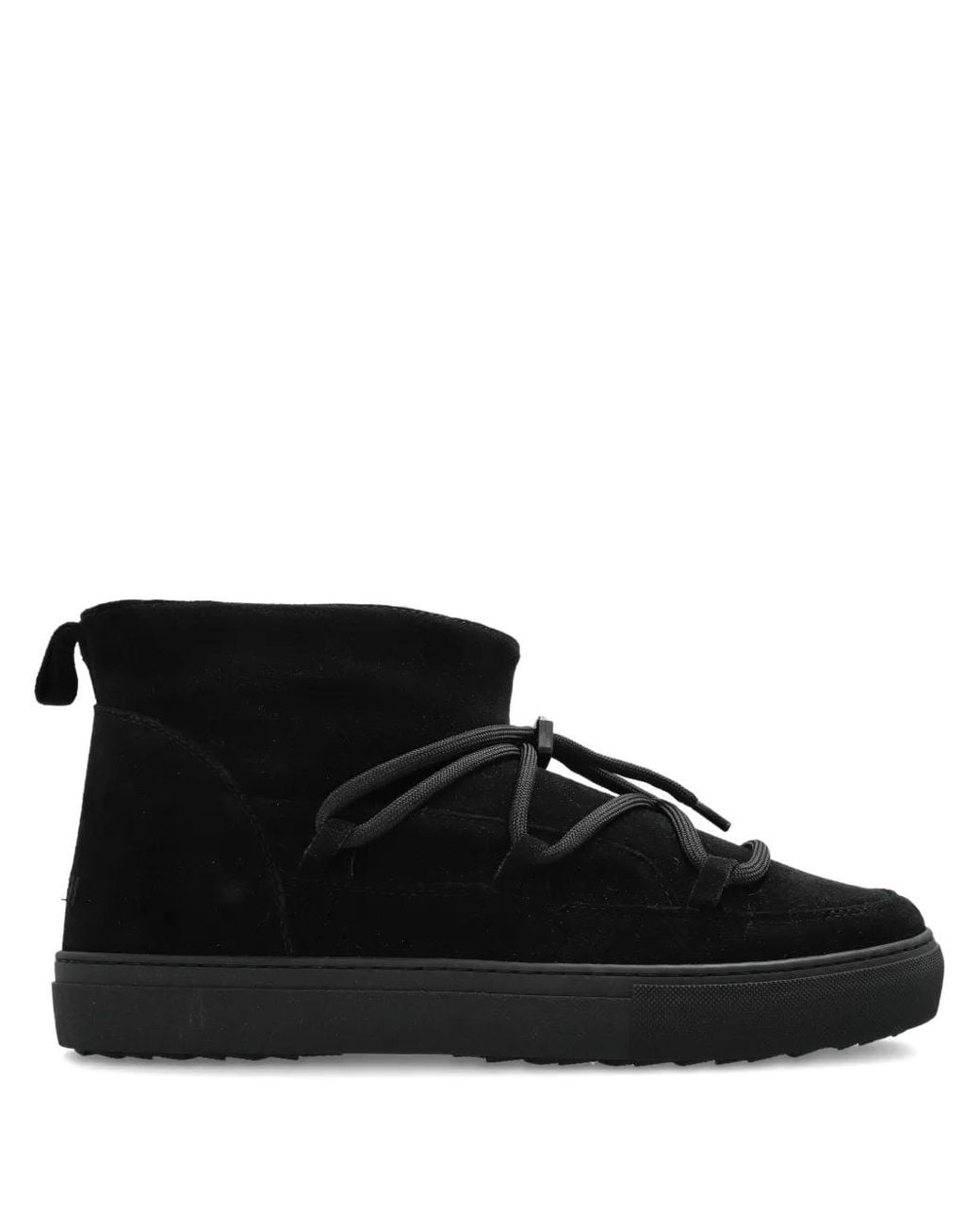 Inuikii Black Classic Low Lace-Up Boots for men