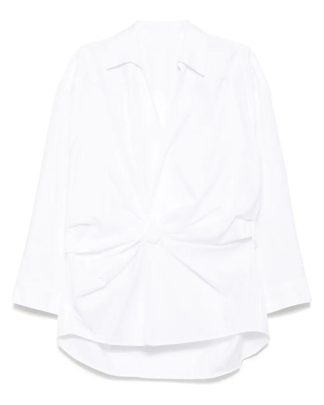 JNBY White V-Neck Shirt