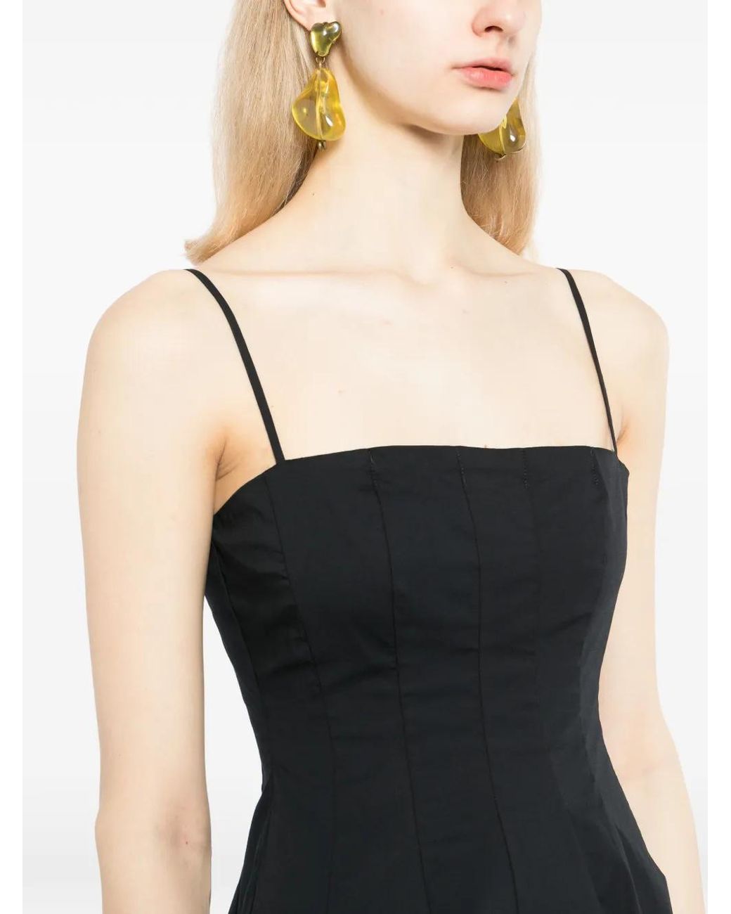Staud Black Robe Courte Wylie