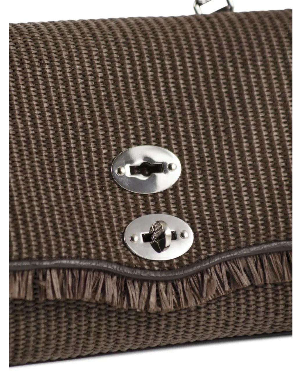 Zanellato Brown Small Postina Vimini Frayed-Detail Tote Bag