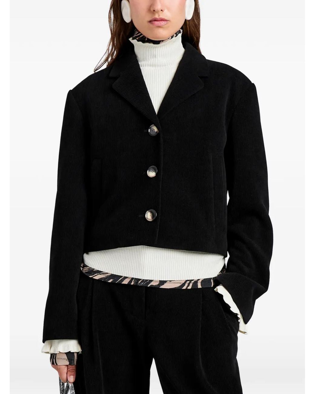 Proenza Schouler Black Nima Corduroy Jacket