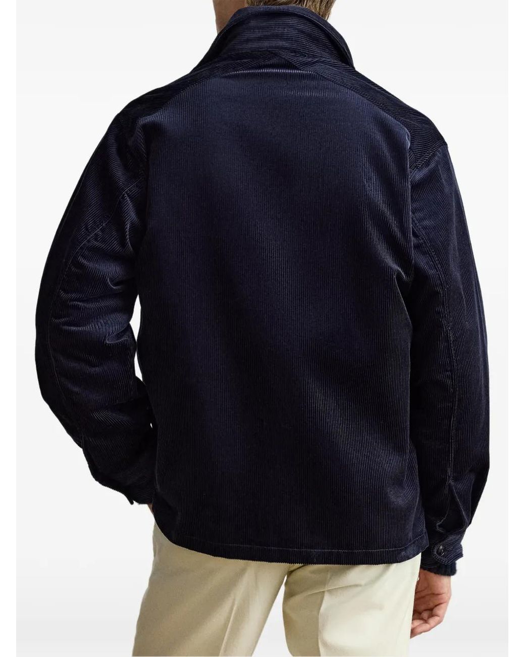 Ralph Lauren Blue Clyborn Corduroy Shirt Jacket for men