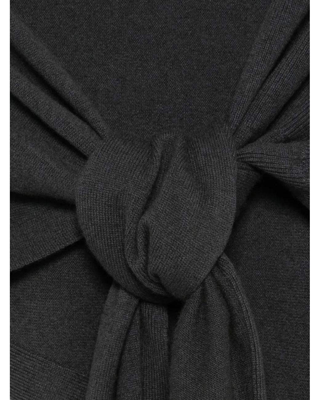 Lemaire Black Draped Scarf