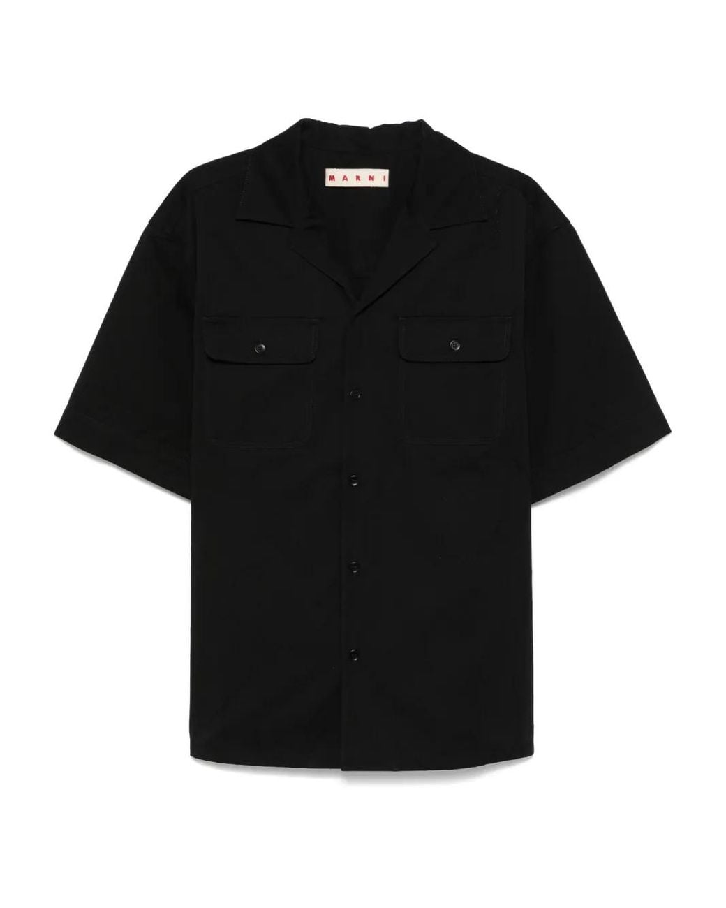 Marni Black Big Confetti Shirt for men