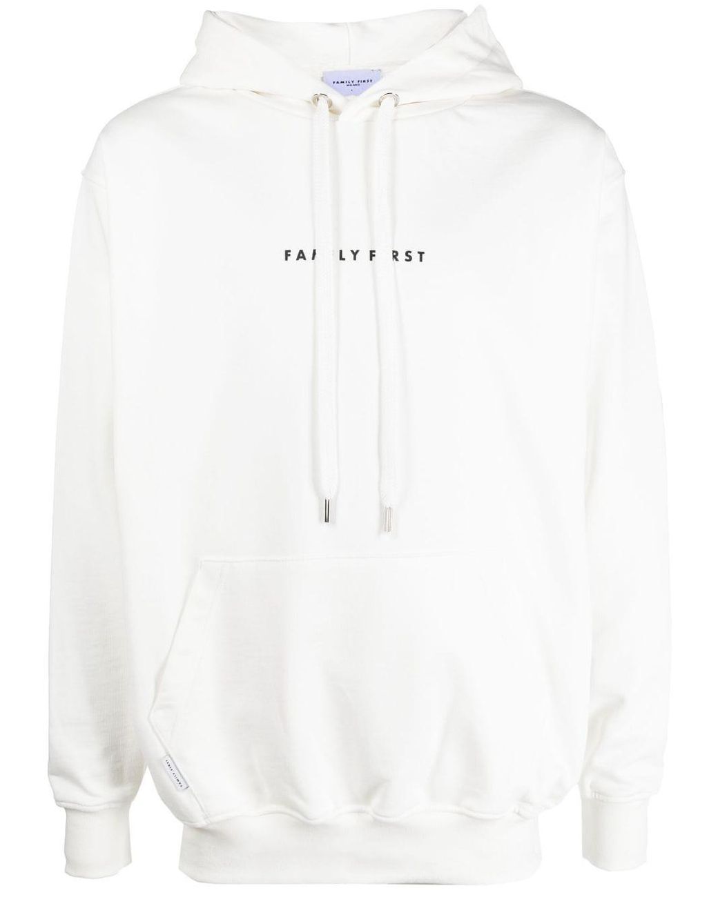 FAMILY FIRST Logo-print Cotton Hoodie in White for Men | Lyst