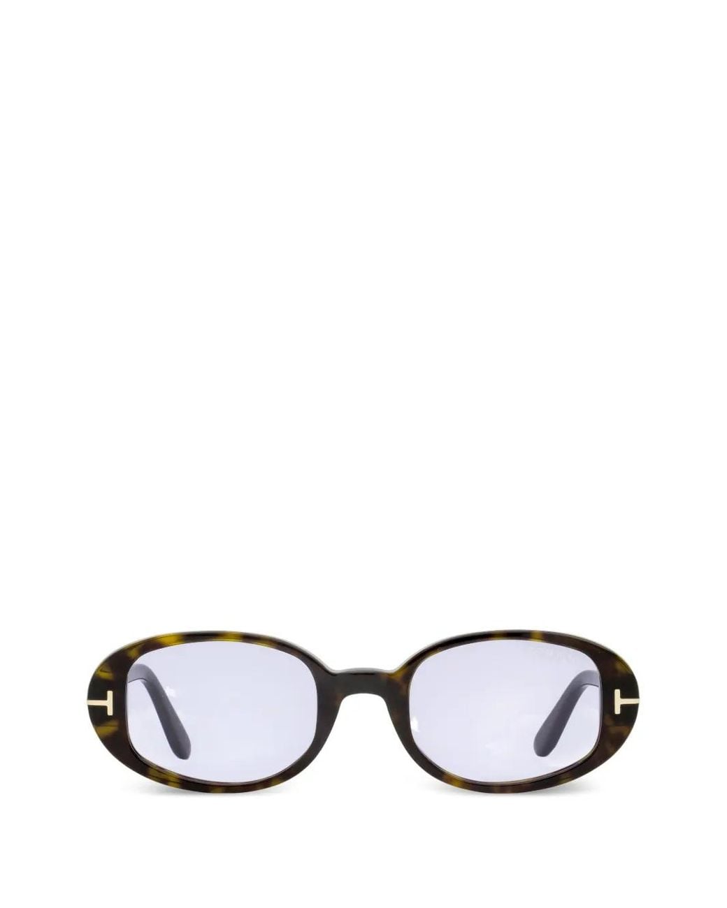 Tom Ford Black Iggy Oval-Frame Sunglasses