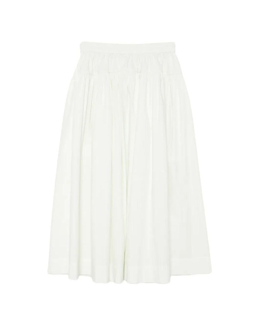 Toogood White Dancer Gathered Skirt