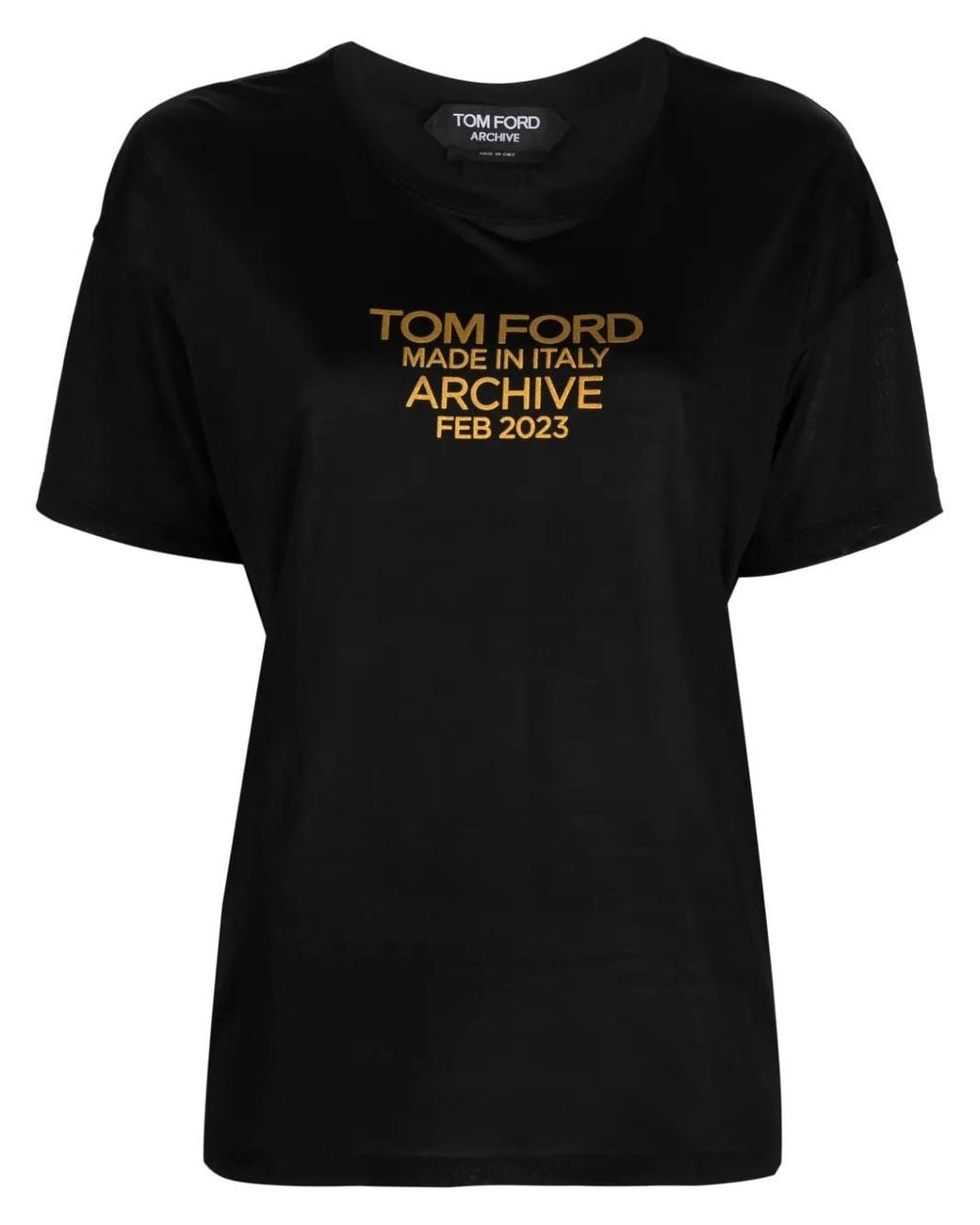 Logo estampado Tom Ford de color Black