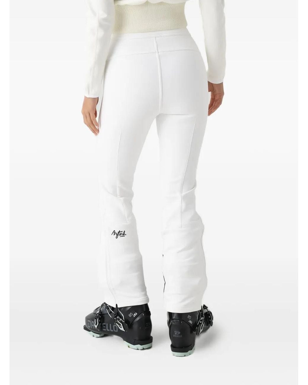 Aztech Mountain Bella Softshell High Waist Flared Skibroek in het White