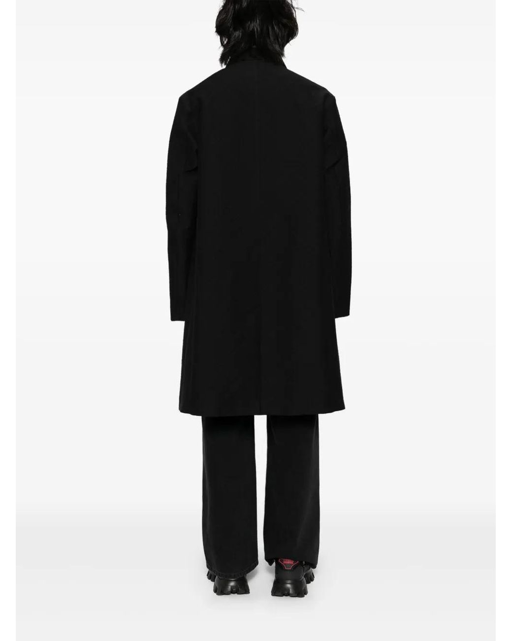 Casablanca Black Jacquard Coat for men