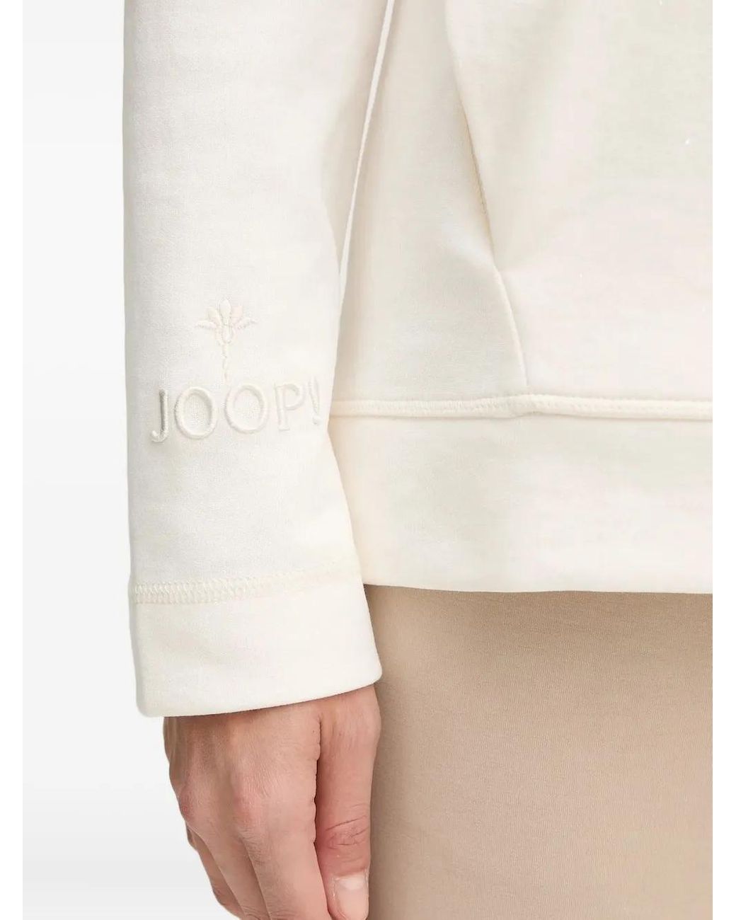 Joop! White Pocket-Detail Hooded Top