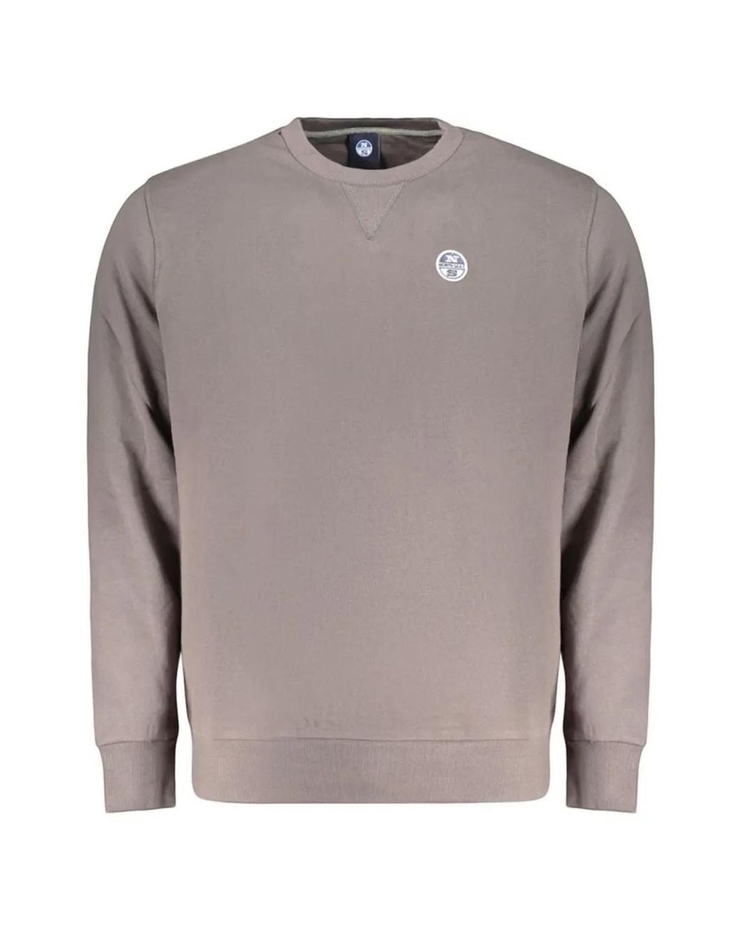 North Sails Gray Logo-Patch Sweatshirt for men