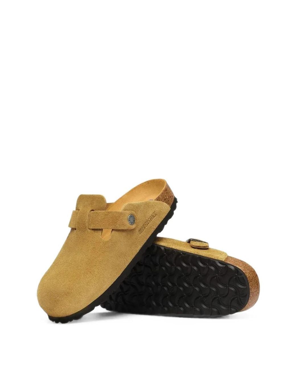 Birkenstock Yellow Boston Suede Sandals for men