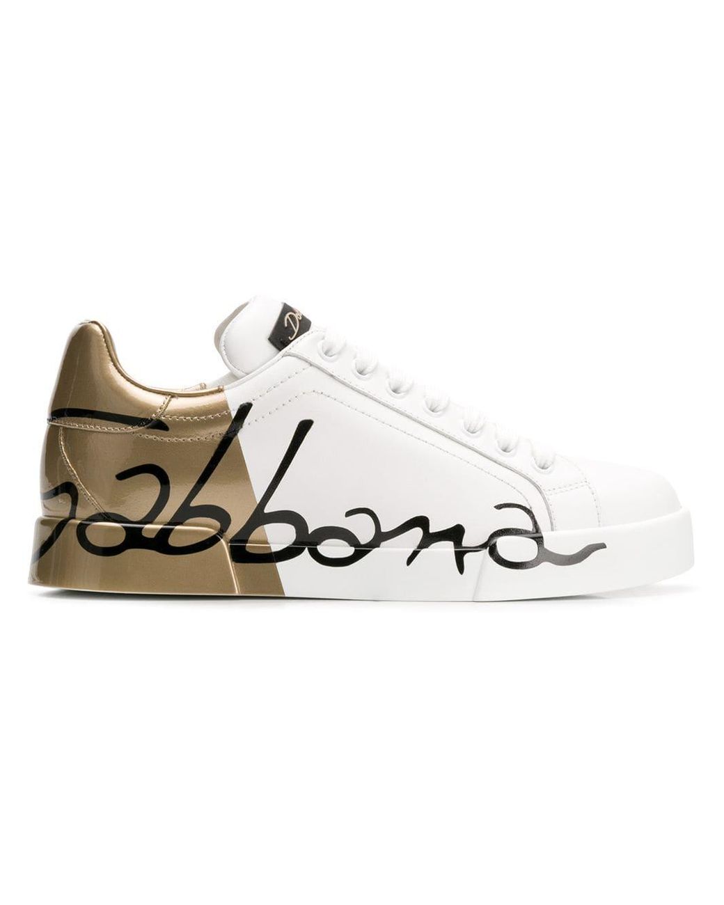dolce and gabbana logo print sneakers