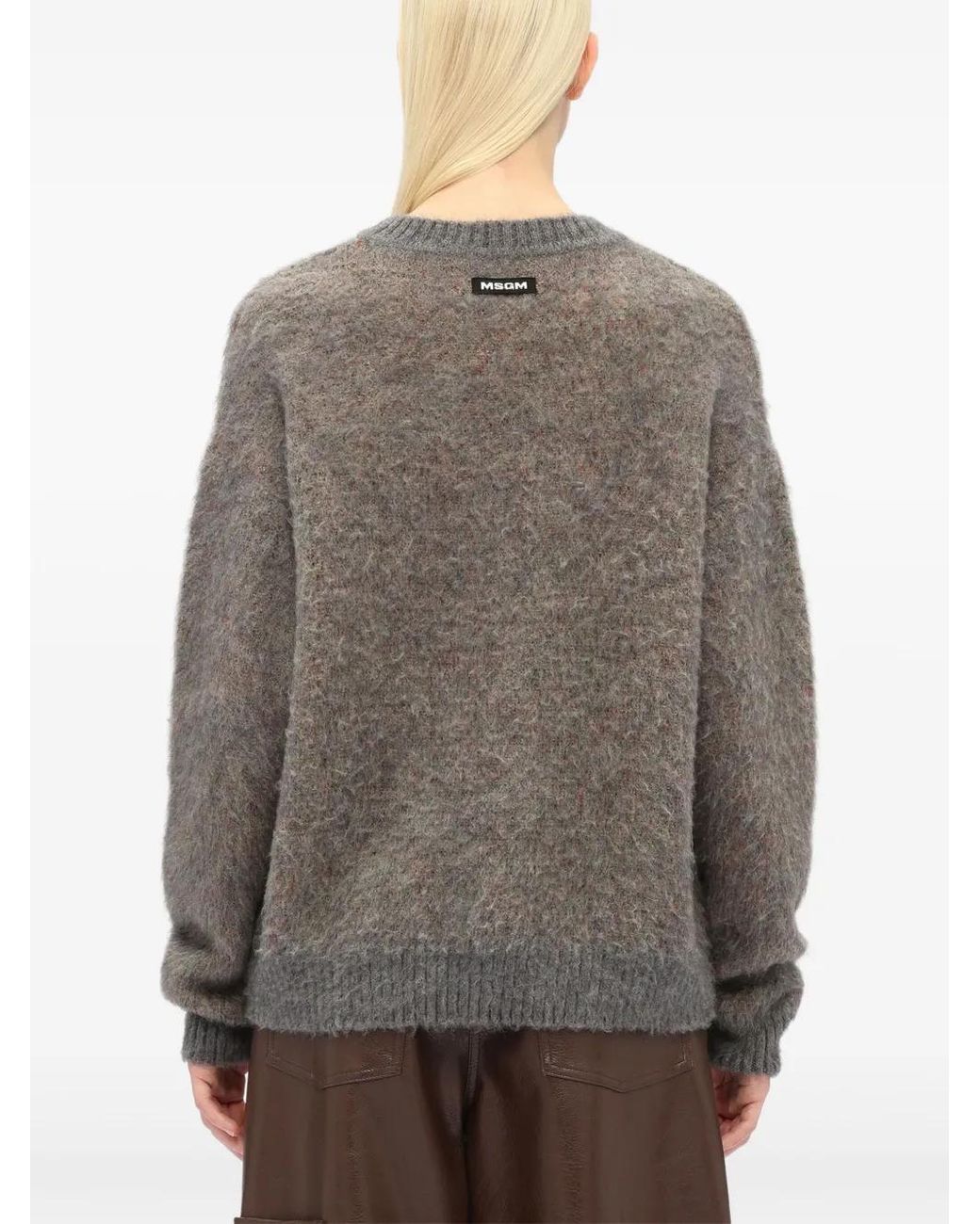 Pull À Fleurs MSGM en coloris Gray
