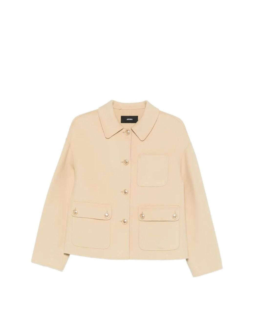 Arma Natural Flap-Pocket Jacket