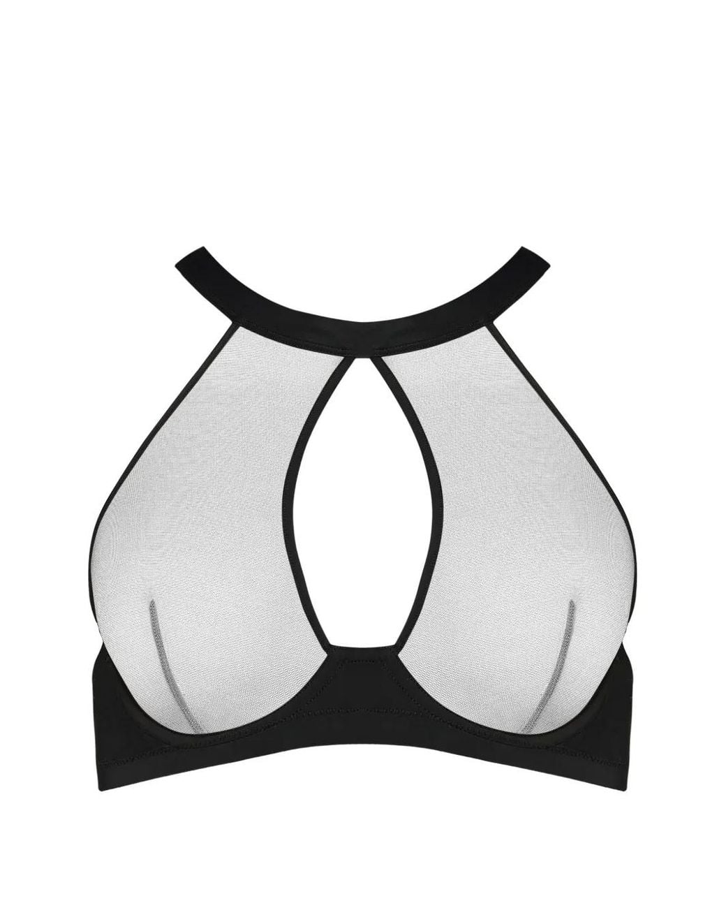 Maison Close Black Pure Tentation Plunge Bra