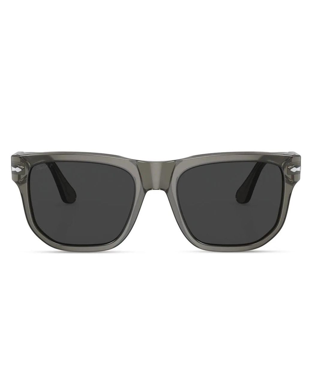 Persol Gray Wayfarer-Frame Tinted Sunglasses